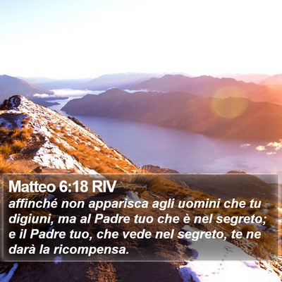 Matteo 6:18 RIV Bible Verse Image