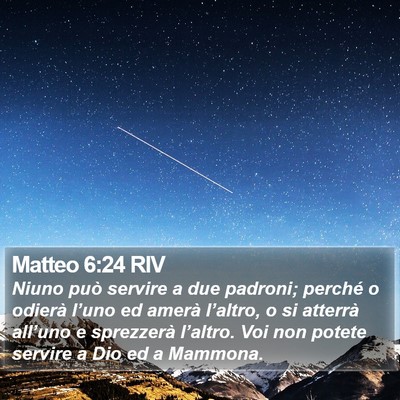 Matteo 6:24 RIV Bible Verse Image
