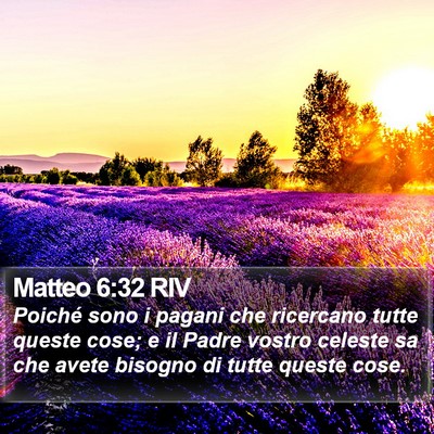 Matteo 6:32 RIV Bible Verse Image