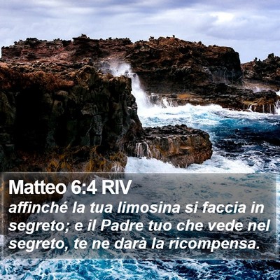 Matteo 6:4 RIV Bible Verse Image