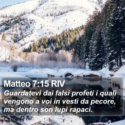 Matteo 7:15 RIV Bible Verse Image