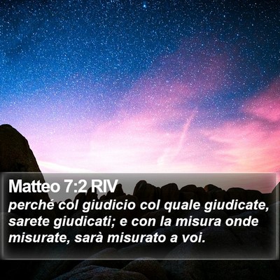 Matteo 7:2 RIV Bible Verse Image