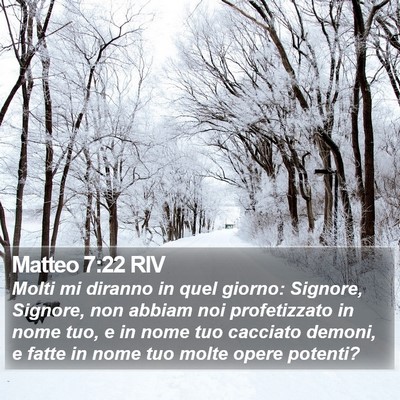 Matteo 7:22 RIV Bible Verse Image