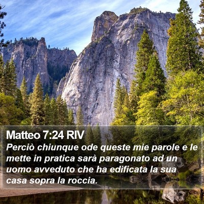 Matteo 7:24 RIV Bible Verse Image