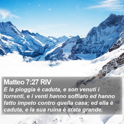 Matteo 7:27 RIV Bible Verse Image