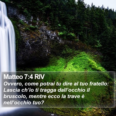 Matteo 7:4 RIV Bible Verse Image