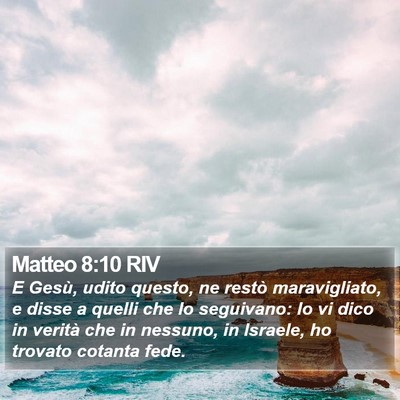 Matteo 8:10 RIV Bible Verse Image