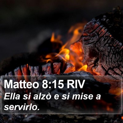 Matteo 8:15 RIV Bible Verse Image