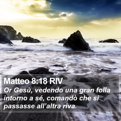 Matteo 8:18 RIV Bible Verse Image