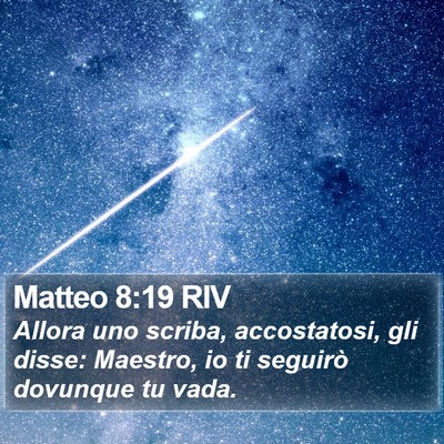 Matteo 8:19 RIV Bible Verse Image