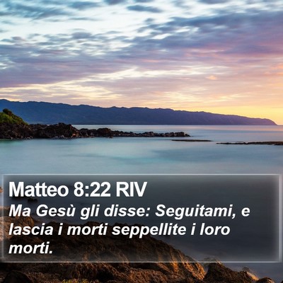 Matteo 8:22 RIV Bible Verse Image