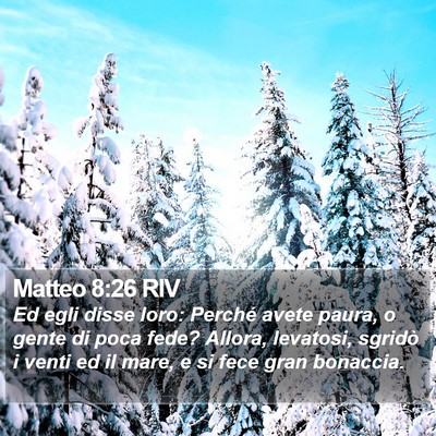 Matteo 8:26 RIV Bible Verse Image