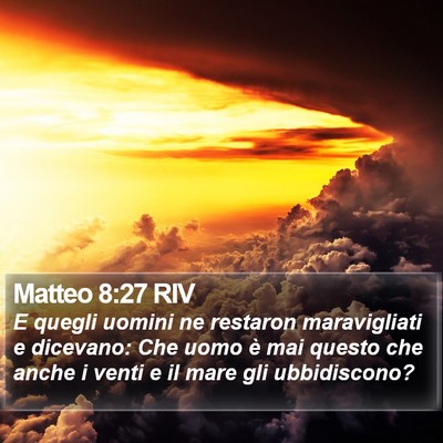 Matteo 8:27 RIV Bible Verse Image