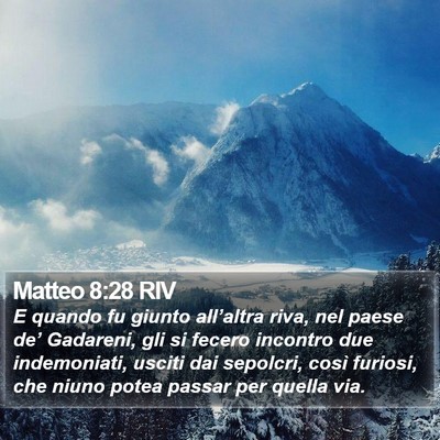 Matteo 8:28 RIV Bible Verse Image
