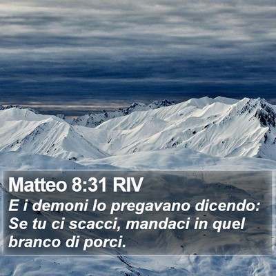 Matteo 8:31 RIV Bible Verse Image