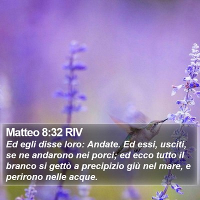 Matteo 8:32 RIV Bible Verse Image
