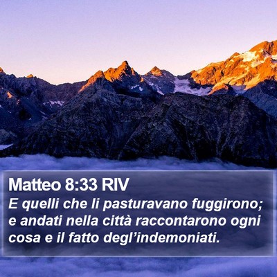 Matteo 8:33 RIV Bible Verse Image