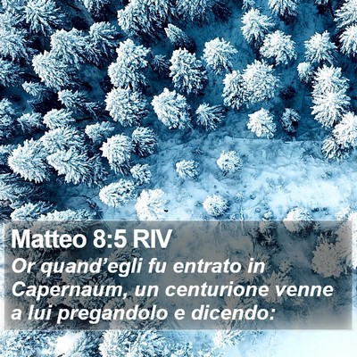 Matteo 8:5 RIV Bible Verse Image