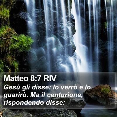 Matteo 8:7 RIV Bible Verse Image