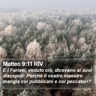 Matteo 9:11 RIV Bible Verse Image