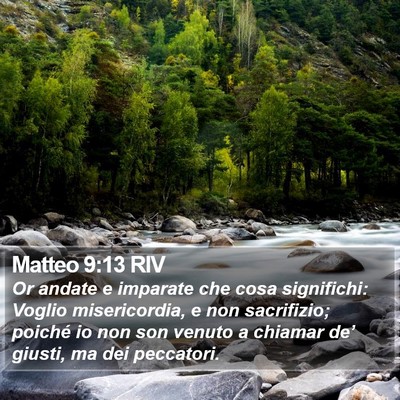 Matteo 9:13 RIV Bible Verse Image