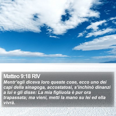 Matteo 9:18 RIV Bible Verse Image