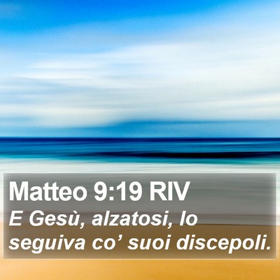 Matteo 9:19 RIV Bible Verse Image