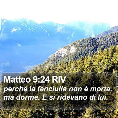 Matteo 9:24 RIV Bible Verse Image