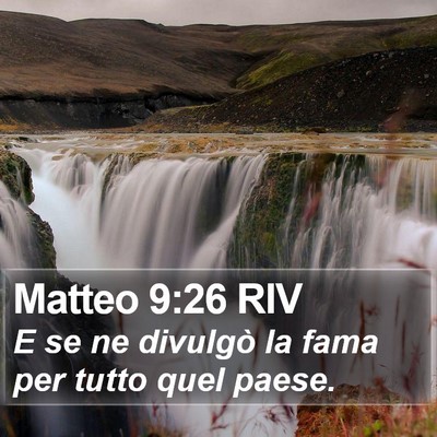 Matteo 9:26 RIV Bible Verse Image