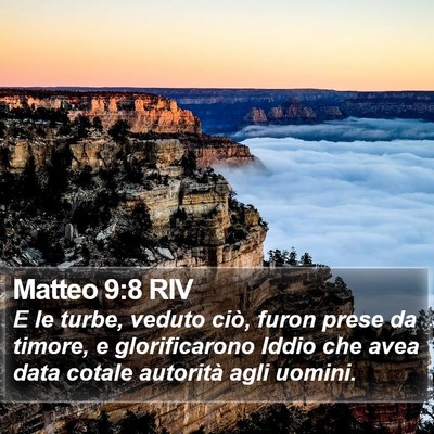 Matteo 9:8 RIV Bible Verse Image