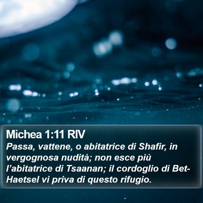 Michea 1:11 RIV Bible Verse Image