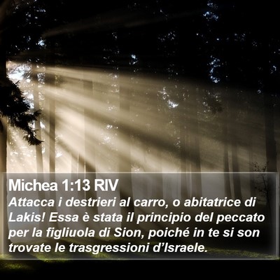 Michea 1:13 RIV Bible Verse Image