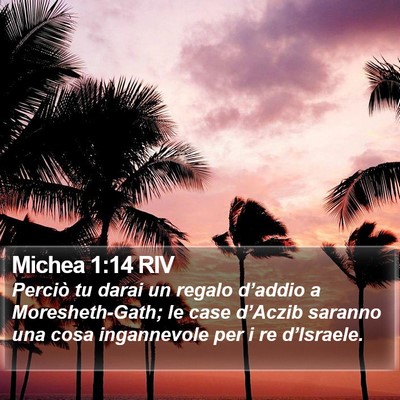Michea 1:14 RIV Bible Verse Image