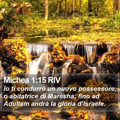 Michea 1:15 RIV Bible Verse Image