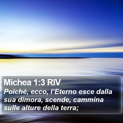 Michea 1:3 RIV Bible Verse Image