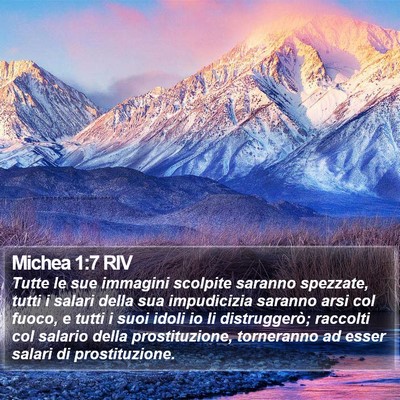 Michea 1:7 RIV Bible Verse Image