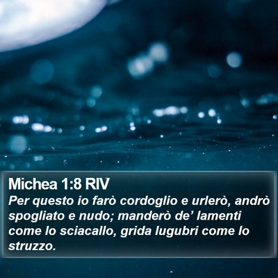 Michea 1:8 RIV Bible Verse Image