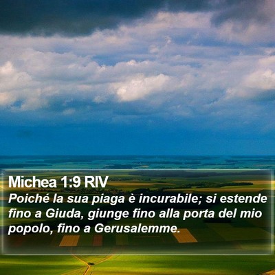 Michea 1:9 RIV Bible Verse Image