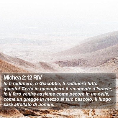 Michea 2:12 RIV Bible Verse Image