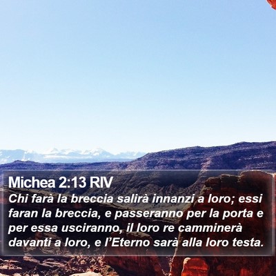 Michea 2:13 RIV Bible Verse Image