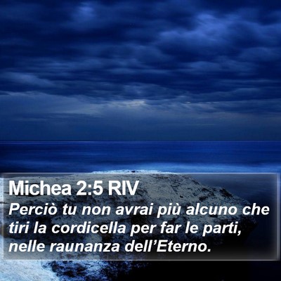 Michea 2:5 RIV Bible Verse Image