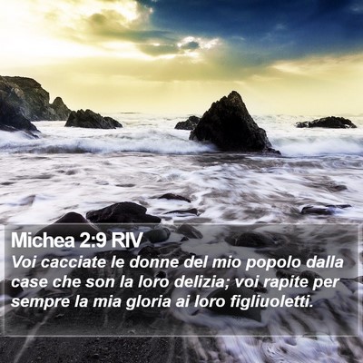Michea 2:9 RIV Bible Verse Image