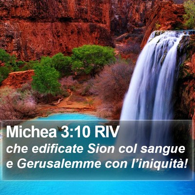 Michea 3:10 RIV Bible Verse Image