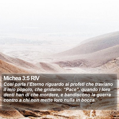 Michea 3:5 RIV Bible Verse Image