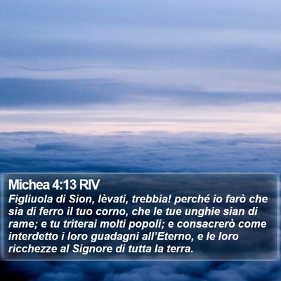 Michea 4:13 RIV Bible Verse Image