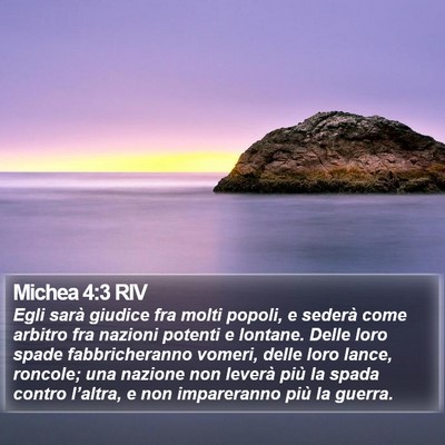 Michea 4:3 RIV Bible Verse Image