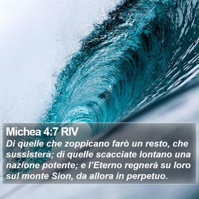 Michea 4:7 RIV Bible Verse Image
