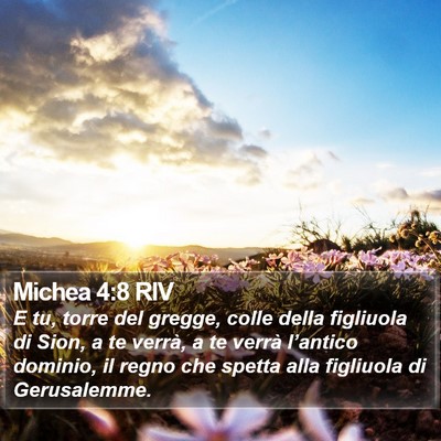 Michea 4:8 RIV Bible Verse Image