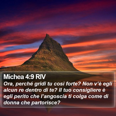 Michea 4:9 RIV Bible Verse Image