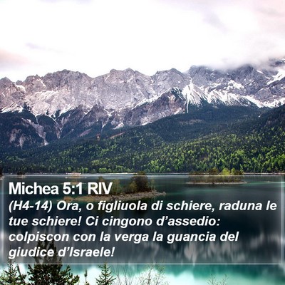 Michea 5:1 RIV Bible Verse Image